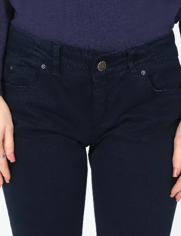 Pantaloni Zara, bleumarin Albastru