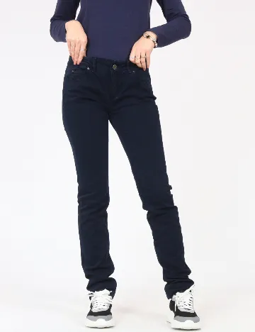 Pantaloni Zara, bleumarin Albastru