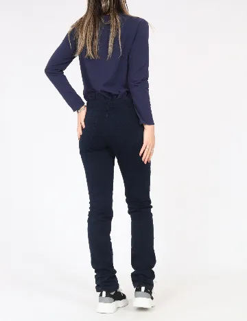 Pantaloni Zara, bleumarin Albastru