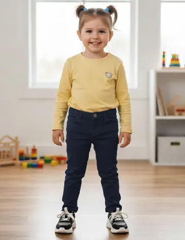 Pantaloni Zara, bleumarin Albastru