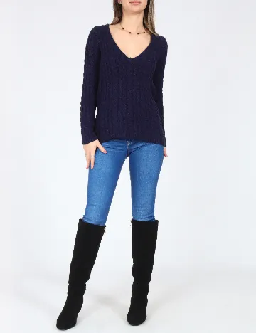 Bluza Zara, bleumarin Albastru