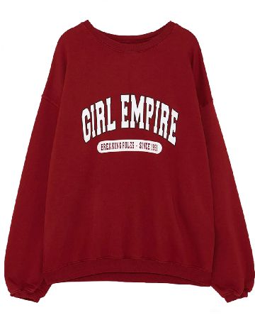 Bluza Oversize Pull&Bear, rosu