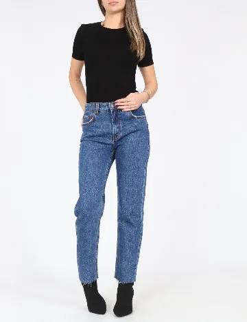 Blugi Bershka, albastru Albastru