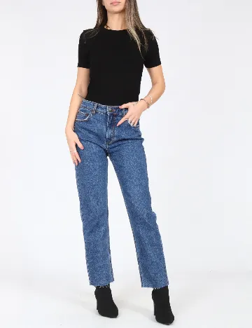 Blugi Bershka, albastru Albastru