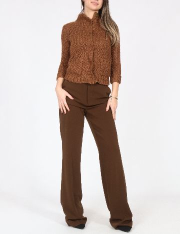 Pantaloni Zara, maro