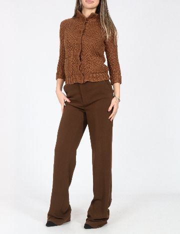 Pantaloni Zara, maro