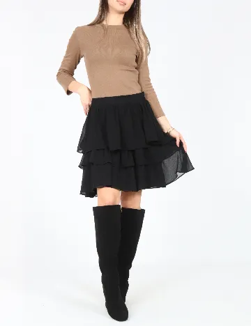 Fusta Zara, negru Negru