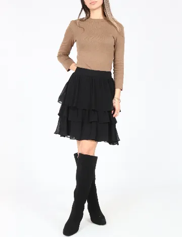 Fusta Zara, negru Negru