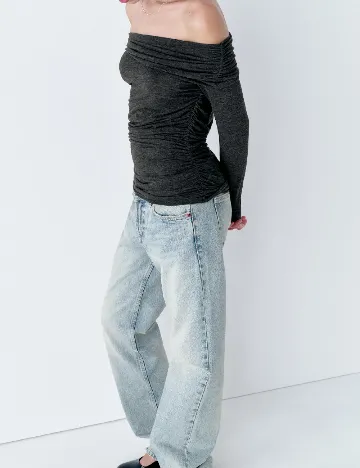 Bluza Zara, gri inchis Gri