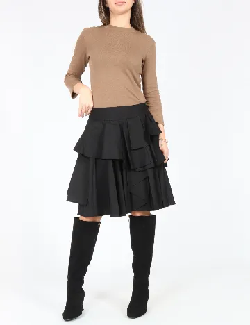 Fusta Zara, negru Negru