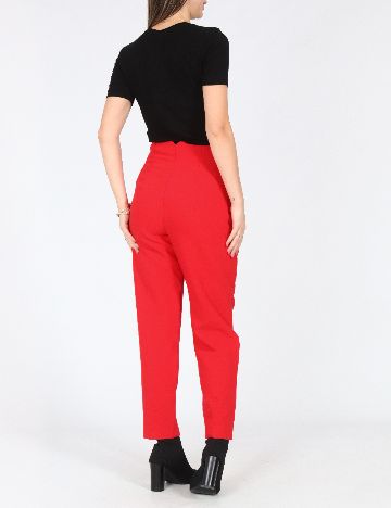 Pantaloni Zara, rosu