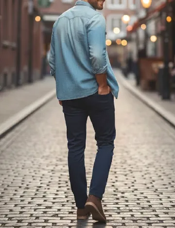 Blugi Zara, bleumarin Albastru