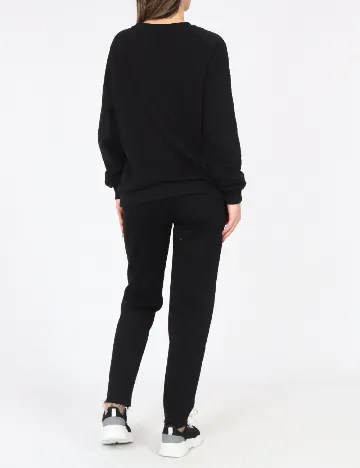 Bluza Oversize Bershka, negru Negru