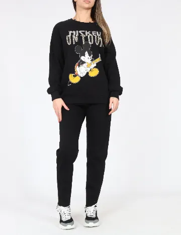 Bluza Oversize Bershka, negru Negru