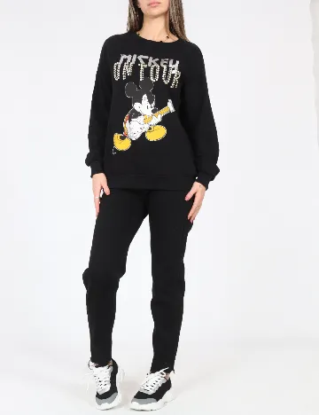 Bluza Oversize Bershka, negru Negru