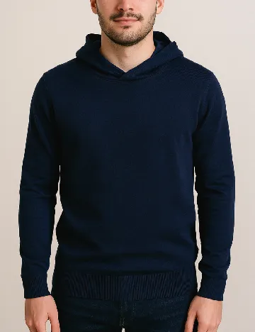 Hanorac Bershka, bleumarin Albastru