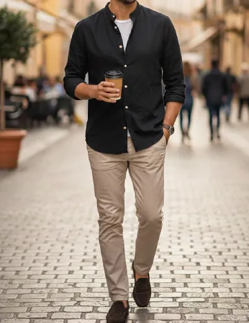 Camasa Zara, negru Negru