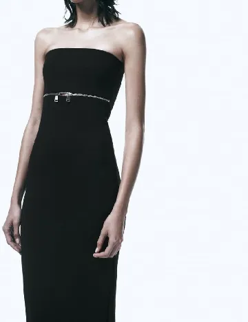 Rochie medie Zara, negru Negru