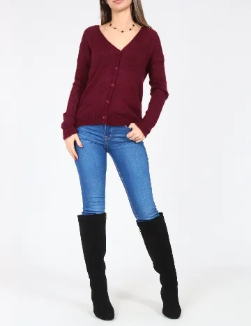 Cardigan Zara, visiniu Rosu