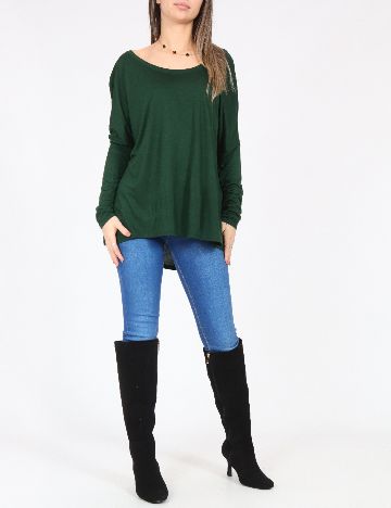 Bluza Oversize Zara, verde