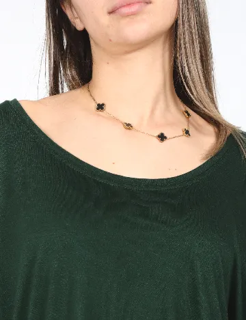 Bluza Oversize Zara, verde Verde