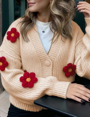 Cardigan SHEIN, crem Crem