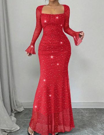 Rochie scurta SHEIN, rosu