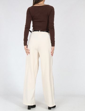 Pantaloni SHEIN, crem