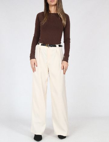 Pantaloni SHEIN, crem