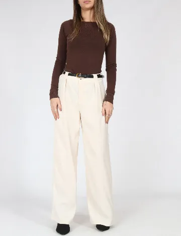 Pantaloni SHEIN, crem Crem