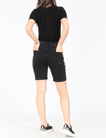 Pantaloni scurti Bershka, negru