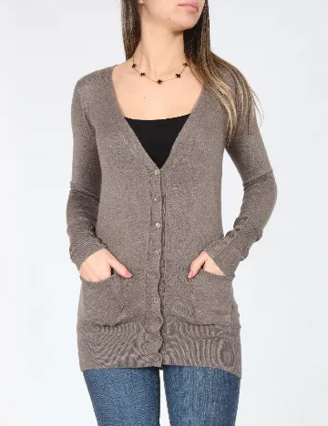 Cardigan Zara, maro deschis Maro