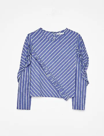 Bluza Bershka, albastru Albastru