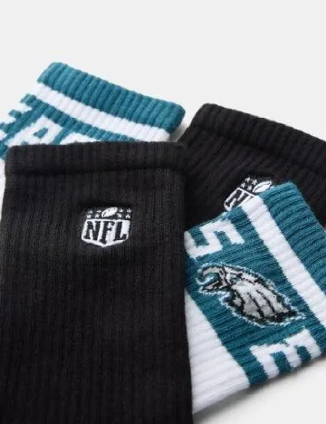 Sosete 2 perechi Zara, alb/negru Alb