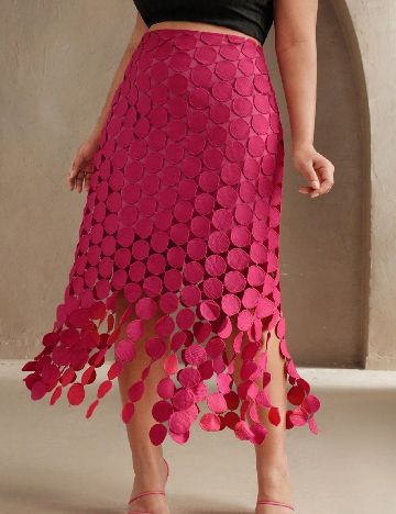 Fusta SHEIN CURVE, roz