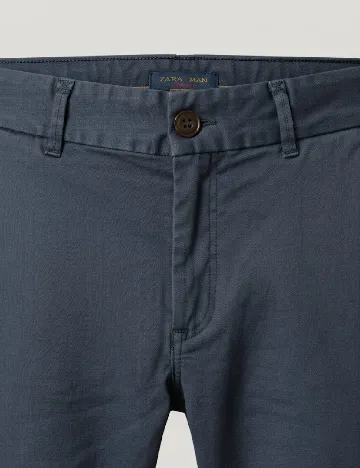 Pantaloni Zara, bleumarin Albastru