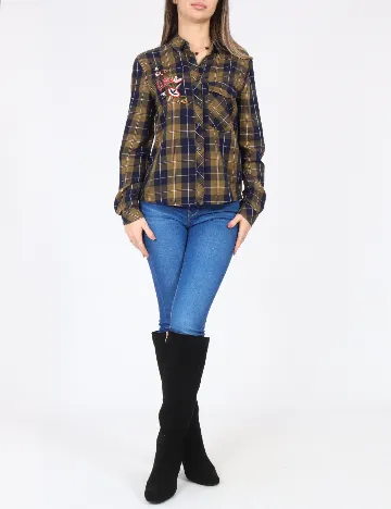 Camasa Bershka, kaki Verde