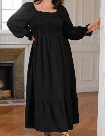 Rochie lunga SHEIN CURVE, negru Negru