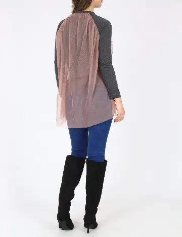 Bluza Zara, gri/roz Gri