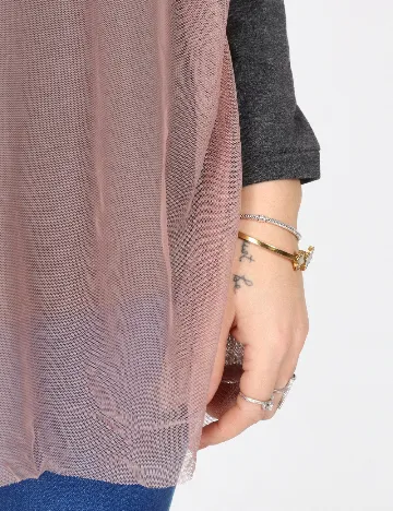 Bluza Zara, gri/roz Gri