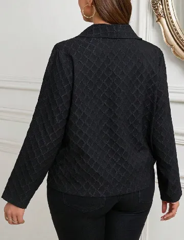 Blazer SHEIN CURVE, negru Negru