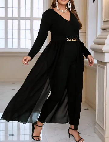 Salopeta SHEIN CURVE, negru Negru