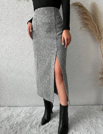 Fusta SHEIN, gri Gri