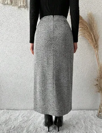 Fusta SHEIN, gri Gri