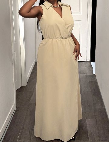 Rochie lunga SHEIN CURVE, crem