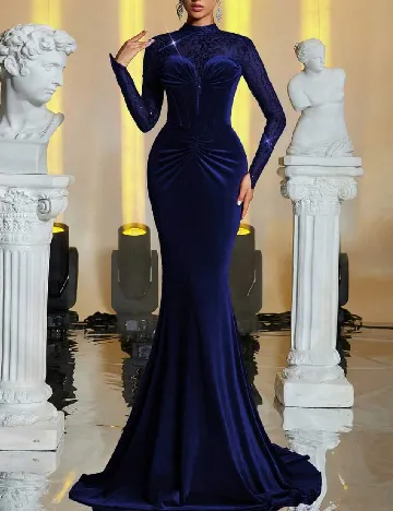 Rochie lunga SHEIN, albastru Albastru