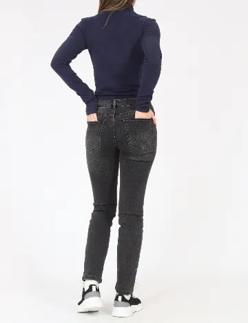 Blugi Pull&Bear, gri inchis Gri