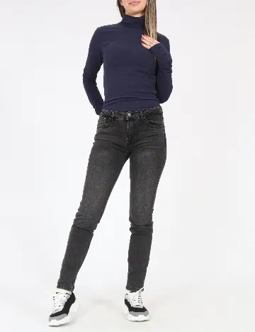 Blugi Pull&Bear, gri inchis Gri