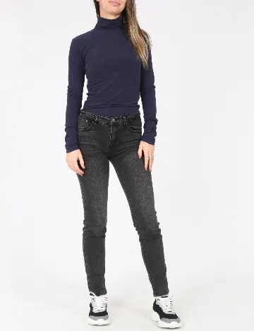 Blugi Pull&Bear, gri inchis Gri