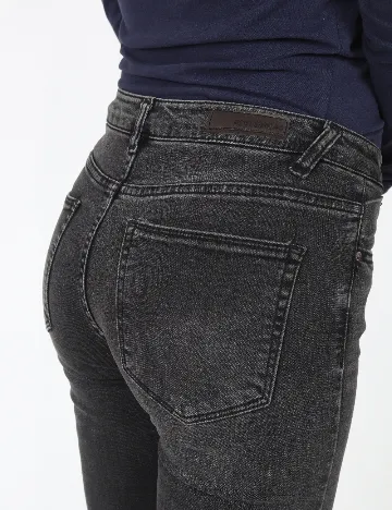 Blugi Pull&Bear, gri inchis Gri